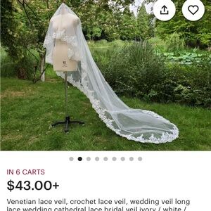 SOLD: Elegant Lace Wedding Veil